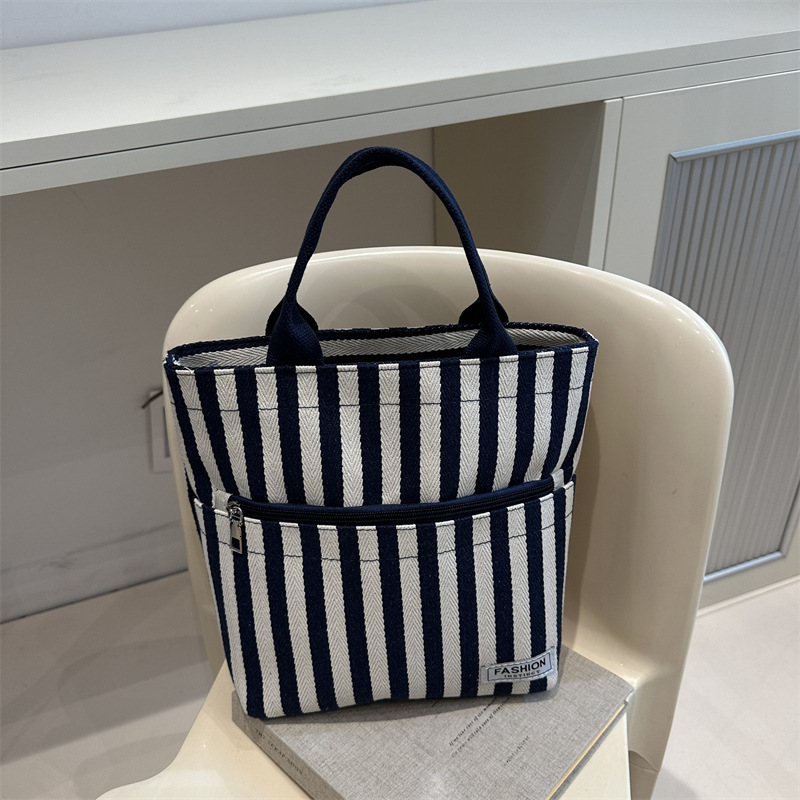 Buy Luxury Bag Groceries Lunch Boxes Women's New Free Delivery Designer Bag Handbags Fashion Korean Style Artistic Canvas Bags Cloth Bags