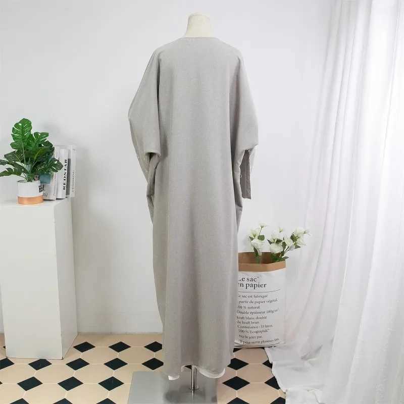 Muslim Abayas Loose Kaftan Womens Islamic Clothing Moon Embroidery Open Front Abaya Long Slve Maxi Length Dress Women Jilbabs X250514