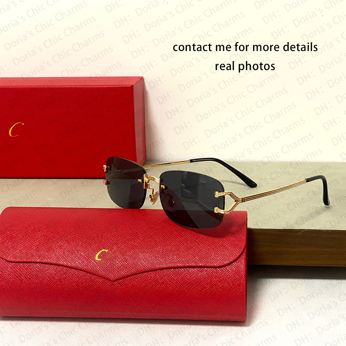 designer sunglasses women rimless buffalo horn glasses buffalo horn Multiple styles from wood Brand Radiation Protection