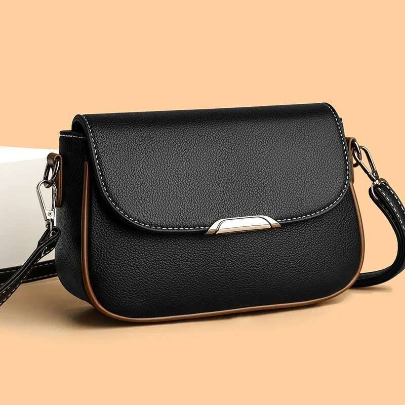 2025 Fashion New Ladies Large Flip Cover Postman Small Square Single Shoulder Crossbody Versatile Handbag High Beauty Bag
