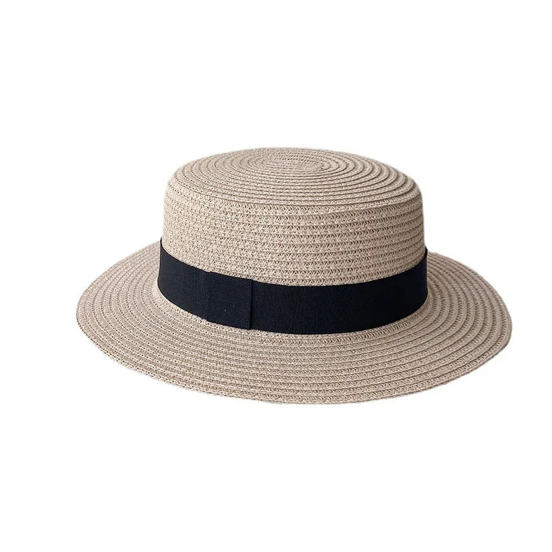 Korean Summer Mens and Womens Top Hats Straw Hats Sunshade Sunscreen Hats Beach Vacation Travel Hat 250514