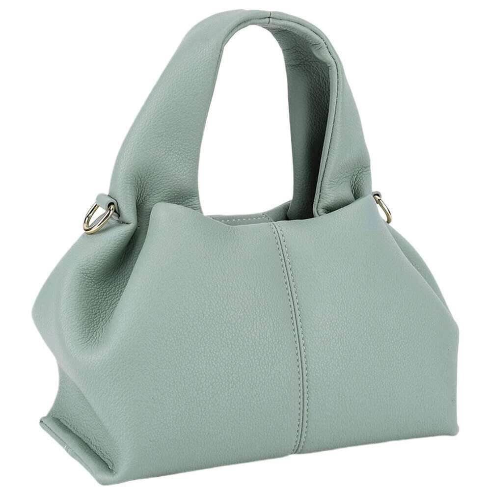 Fashion Clouds Shoulder Ladies Retro Crossbody French Niche Hundreds Pure Colour Lunchbox Bag PU