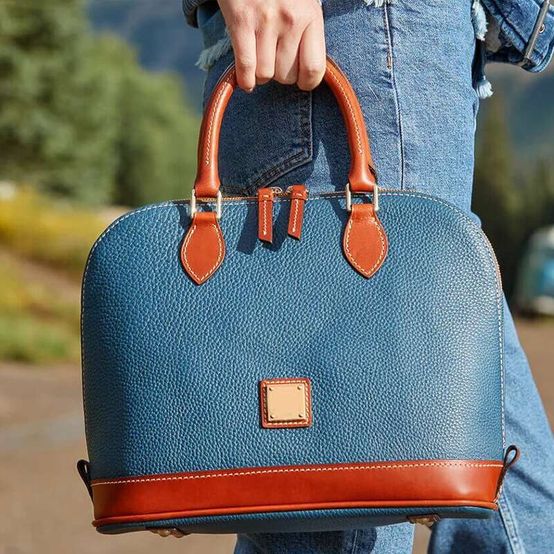 Retro Pebble Litchi Particle Pattern Handheld Cross Body Shell Women's Bag Bolsos Mujeres Tendencia 2024 Bolsas Para Mujere