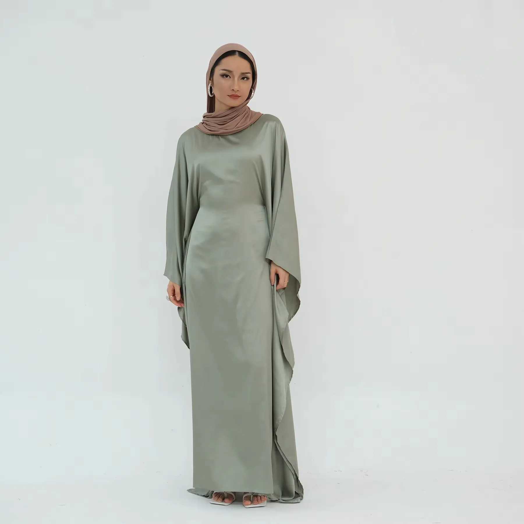Modest Apparel Islamic Clothing Abaya 2024 New Abaya Design Satin Cloak Cape Style Abaya Women Muslim Dress Fashion Style Robes X250514