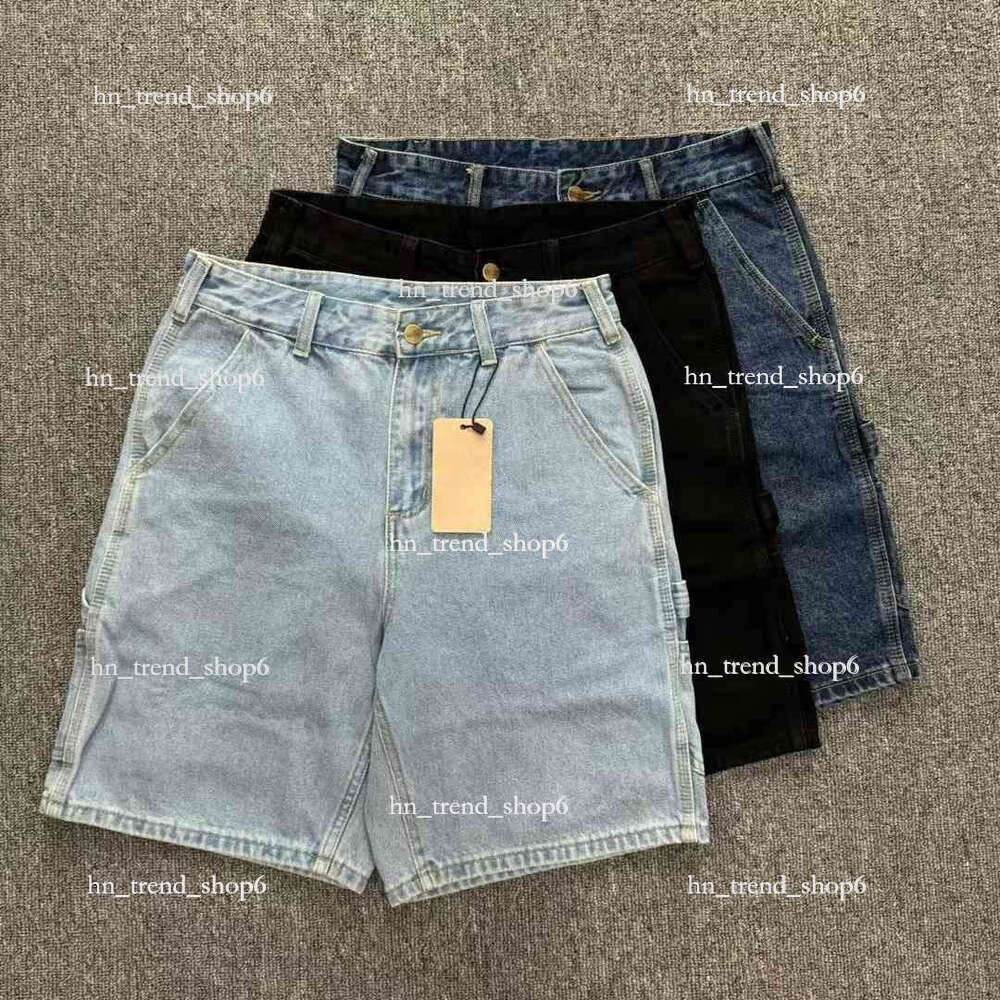 carharttshorts Men's Jeans Shorts Shorts Hip Hop Pocket Loose Denim Athletic Shorts Men's Women's Summer New Harajuku Men's Basket