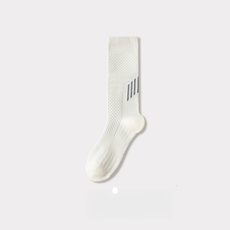 Designer Socks New Men s Bicycle Towel Bottom Sports Professional Running Socks Sweat Absorbing Middle Socks Men s Sports Socks Night Reflective Socks