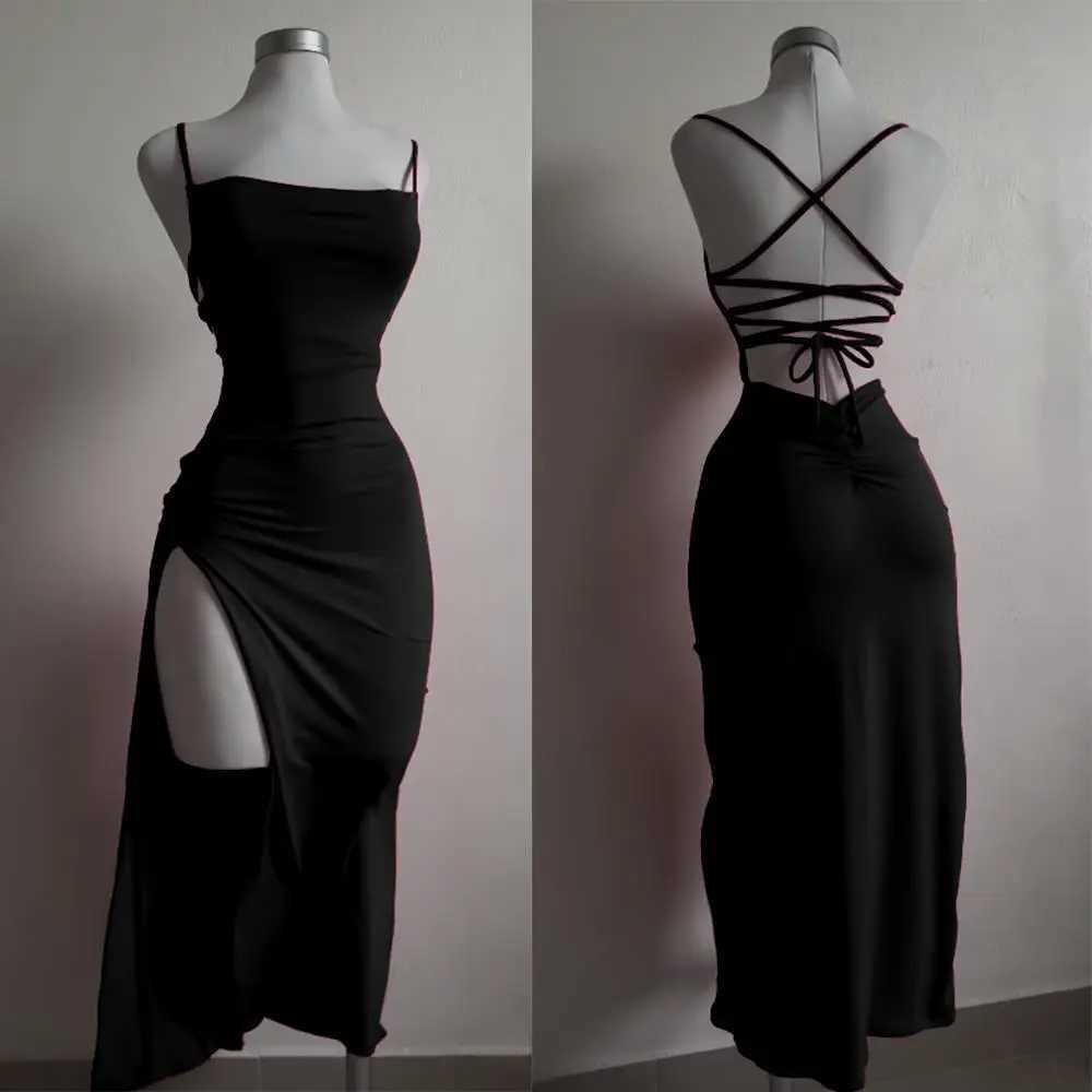 2024 explosive new dress summer high sensitivity halter strap Spice Girl bag hip dressXJ250514