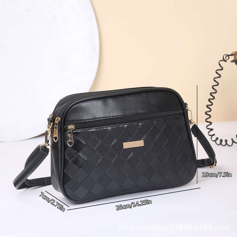 Women's Handbag, Women's Diamond Grid Crossbody Single Shoulder 2025Pu Square Bag, New Trendy And Versatile Small Bag