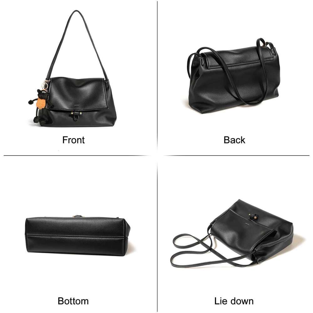 Designer Bag 2025 Women Shoulder Leather Texture Makeup Cosmetic Senior Sense Messenger Bag With Cute Pendent Daily Christmas Gift Luxury Bag