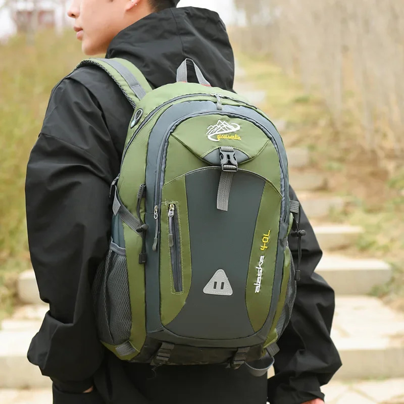 Men Backpack Nylon Waterproof Casual Outdoor Travel Hiking Camping Mountaineering Sports Bag Women 250514