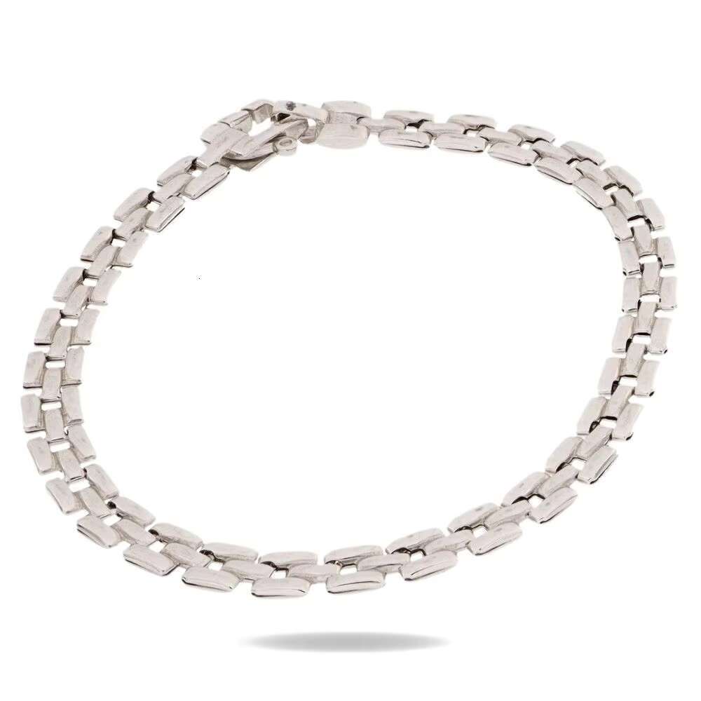 Handmade sier bracelet made in Italy, with box chain design and durable high-end jewelry, suitable for daily wear or special ocns