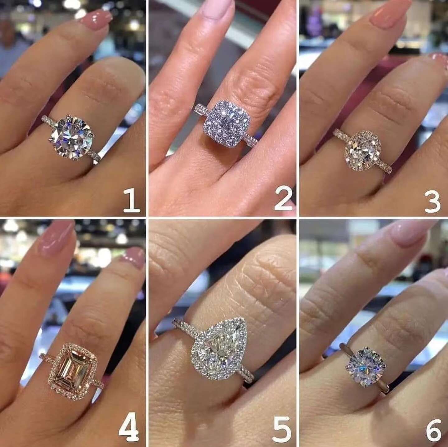 Pass Tester Women Jewelry 3ct Emerald Eternity Ring Engagement Wedding S925 10K 14K18K White Gold Moissanite Diamond Ring