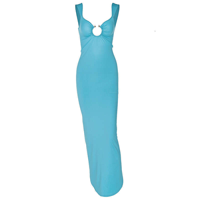 Women Clothes Dress Women S Summer New Product Sexy V Neck Open Back Slim Fit Dress KQ