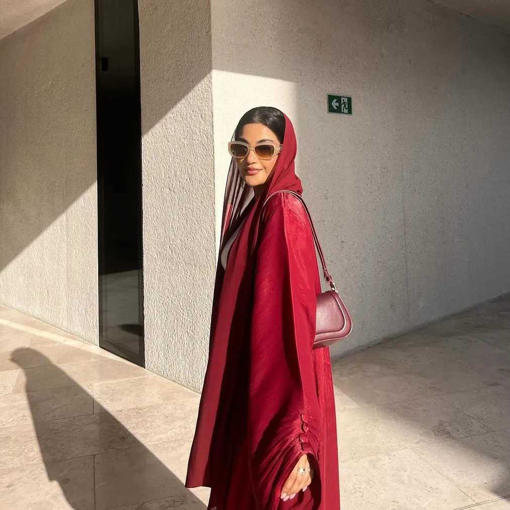 Shiny Satin Muslim Women Open Abaya Cardigan Maxi Dress Turkey Eid Party Arabic Robe Kimono Dubai Kaftan Islam Morocco Jalabiya X250514