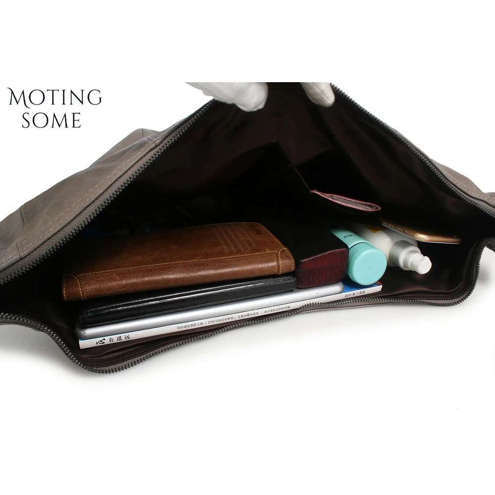 Motingsome Hobos Bags Women Shoulder Handbag And Genuine Leather Casual Tote Fashion Lady Shopping Daily Purses