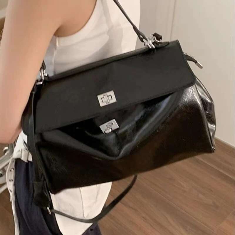 Brand Ladies Designer Hand Commuter Tote Bag 2025 New Fashion Large Capacity Red Black Women's Single Shoulder Crossbody Bags