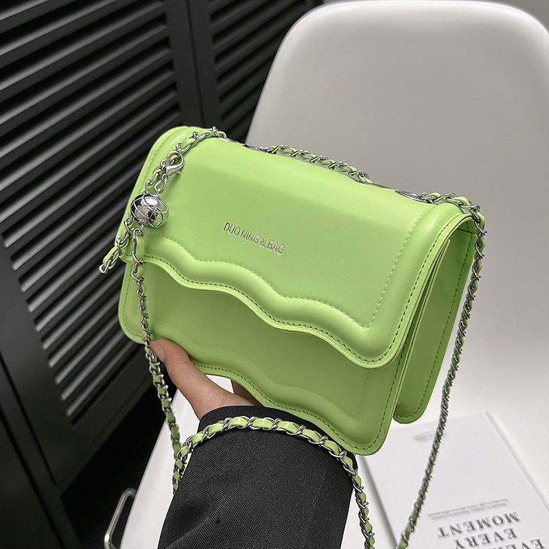 Free Delivery Designer Bag Women's 2025 Solid Color Simple Fashion Casual Chain One Shoulder Crossbody Small Square Bag Luxury Bag