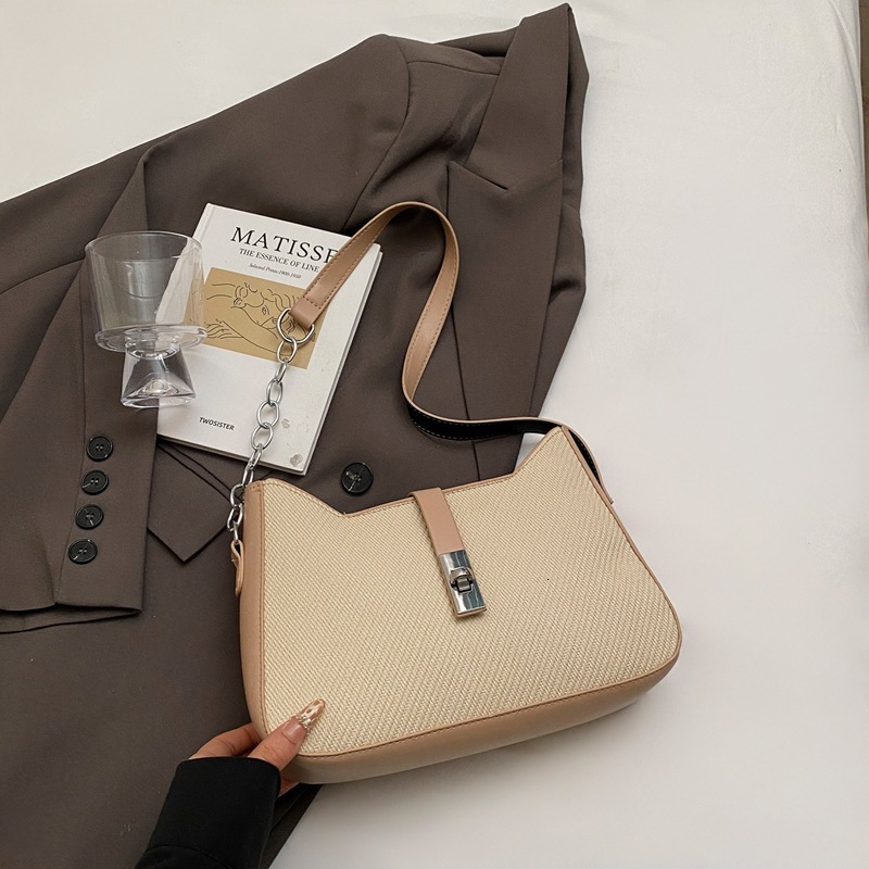 Spring Simple Chain Small Luxury Bag For Women New Free Delivery Designer Bag 2025 New Trendy And Fashionable Work Commuting Armpit Bag Highend Single
