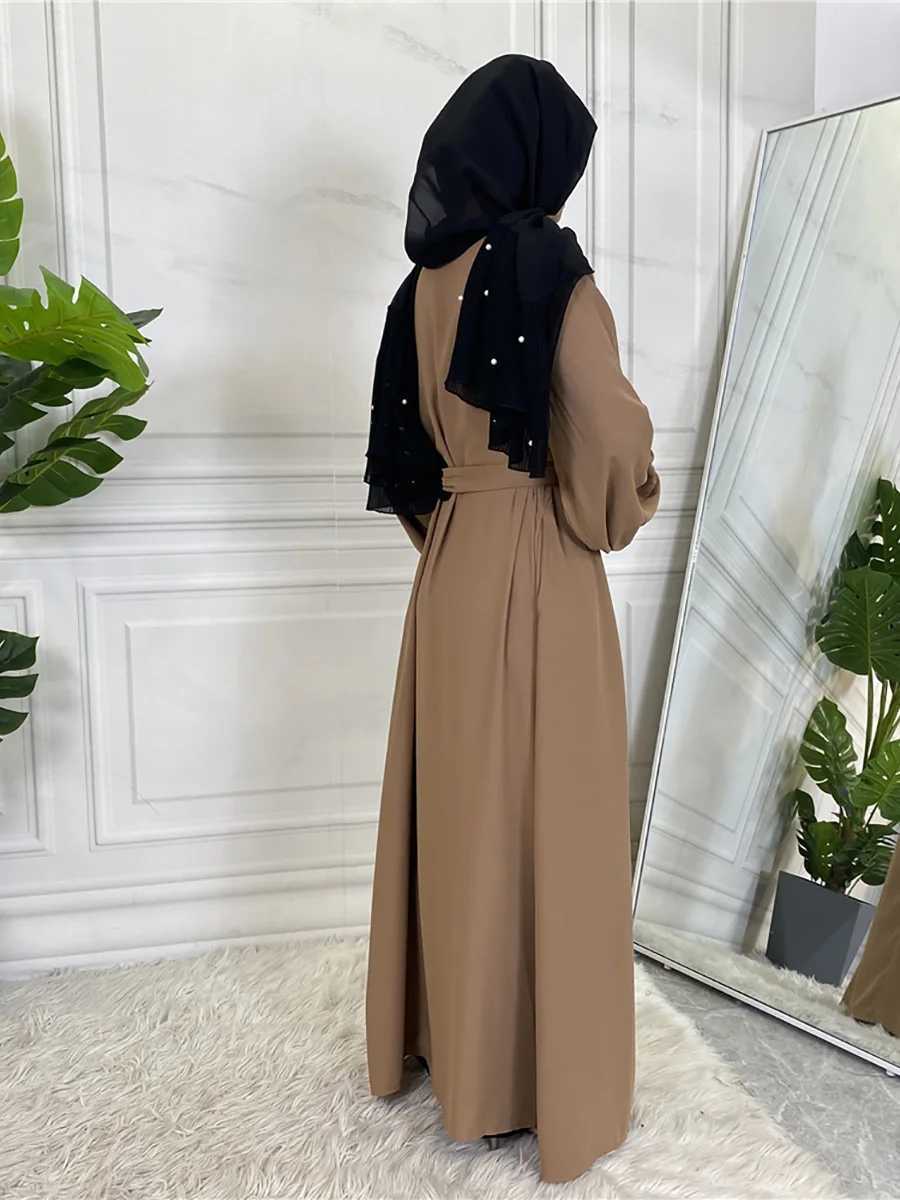 2025 Modest Abaya Ramadan Dubai Robe Femme Musulmane Turkey Kaftan Islamic Clothing Muslim For Women Kimono Caftan Marocain Cardigan X2505141