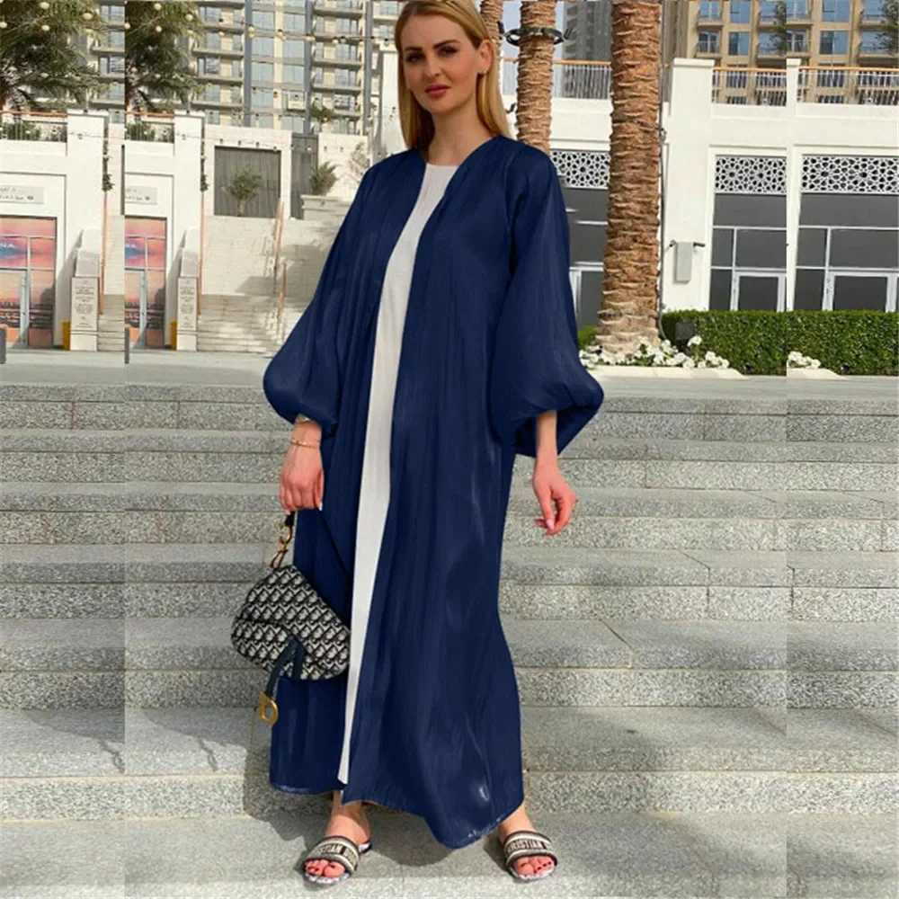 Eid Mubarak Ramadan Dubai Open Abaya Women Muslim Long Cardigan Maxi Dress Kimono Kaftan Islamic Clothing Turkey Gown Jalabiya X250514