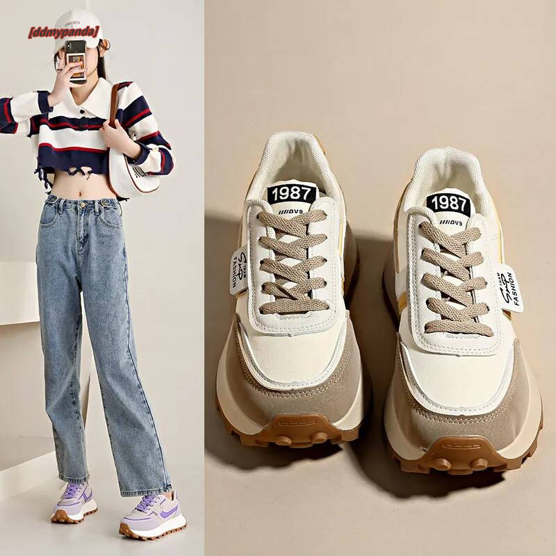 2024 Spring New Casual Student Sports Running Thick soled Korean version Forrest Gump Shoes Female 01 ddmypanda