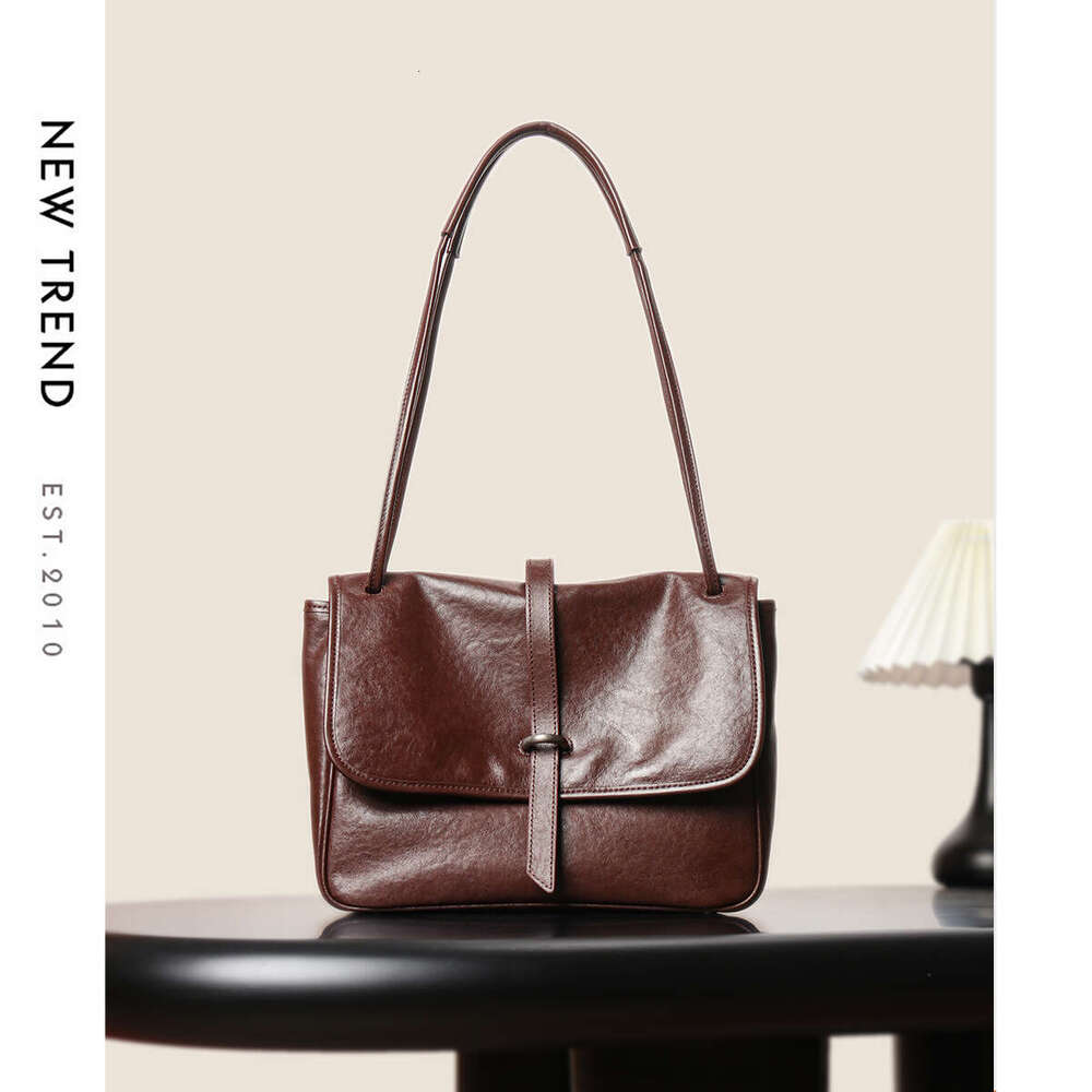 Tote Bag Genuine Leather Women S Handmade Vegetable Tanned Top Layer Cowhide Shoulder Crossbody Tote Bag And Miscellaneous Bag KQ