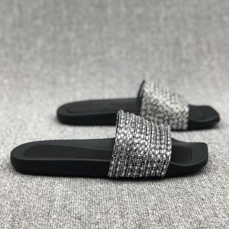Womens Summer Fashion Square Toe Square Heel Comfortable Flip Flop Outdoor Shopping Office Sandals 250227