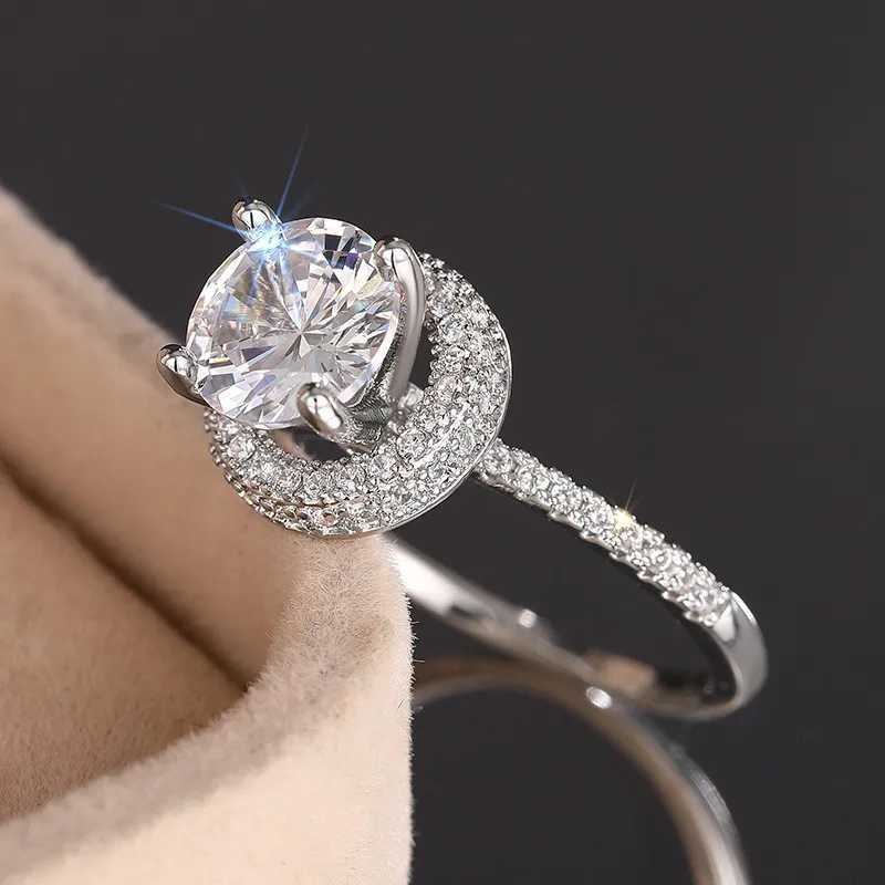 925 Sterling Silver Engagement Rings for Girlfriend rs AA Crystal CZ Proposal Rings High-quality Jewelry for WomenXJ250514