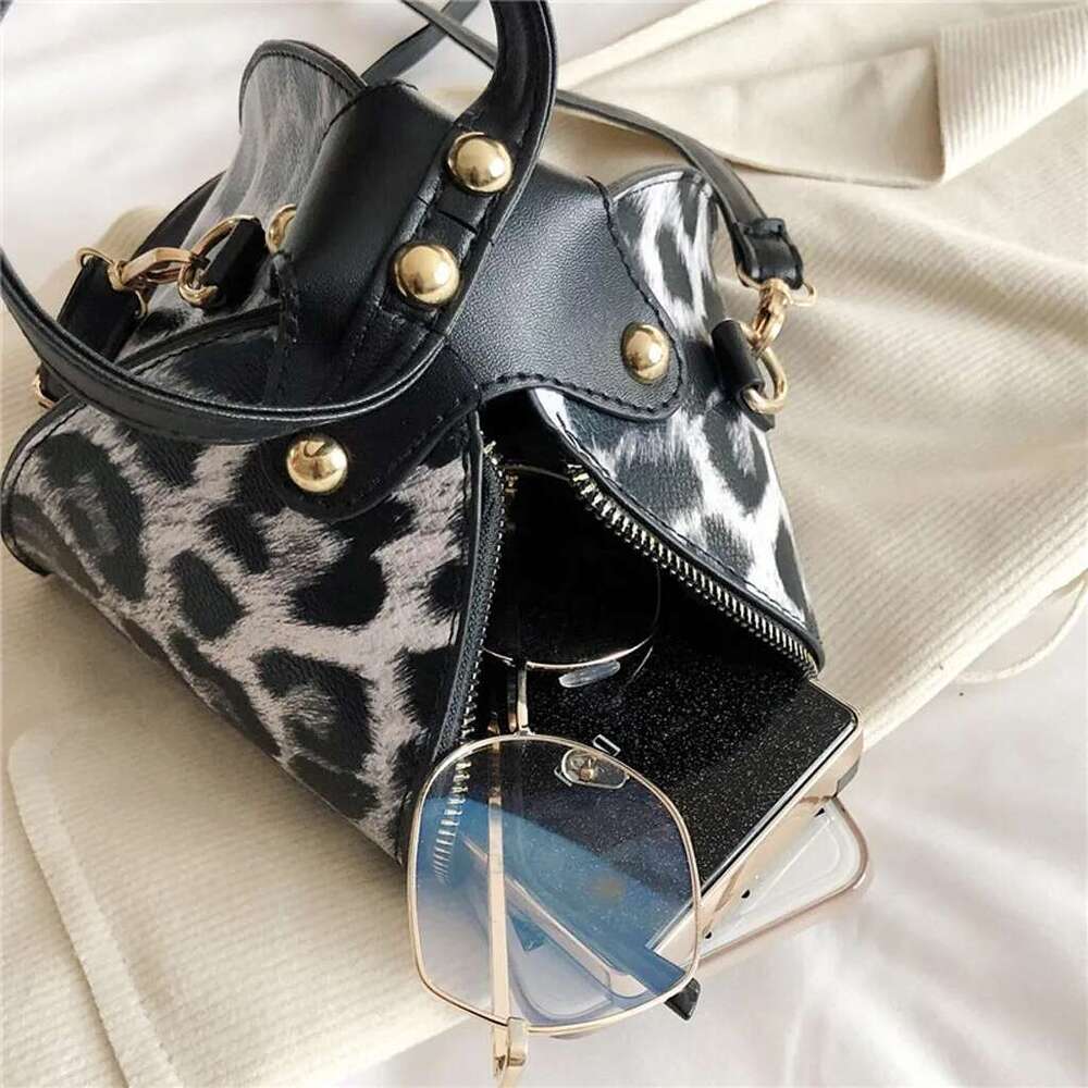 Print Woman Leopard PU Leather Crossbody Mini Girls Messenger Bags Female Shoulder Handbag Snake Skin Clutch Bag Purse