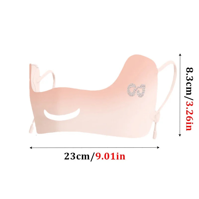 Summer Ice Silk Mask Breathable Sunscreen Face Scarf Eye Patches Anti-UV Eye Protection Mask Cycling Running Golf Face Masks 250514