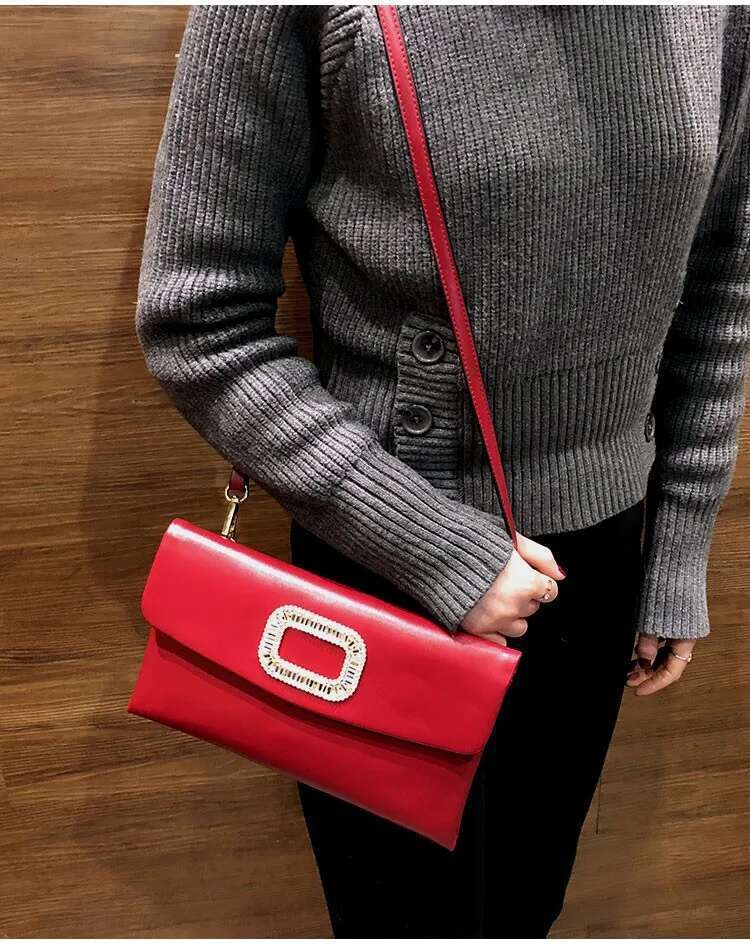 Women Clutch Party Dia Ladies Evening Female Shoulder Lady Envelope Crossbody Bag Ladies Clutches Bolsas Red