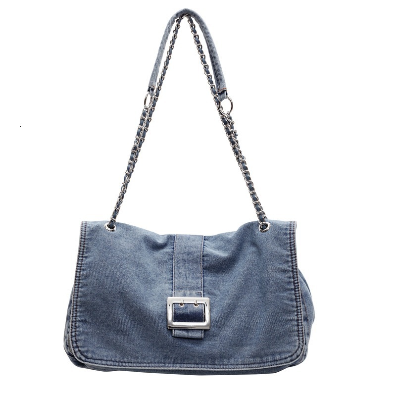 Designer Handbag Women S New Denim Fashion Chain Handheld Crossbody Single Shoulder Underarm Bag Mini Storage Bag Free Shipping