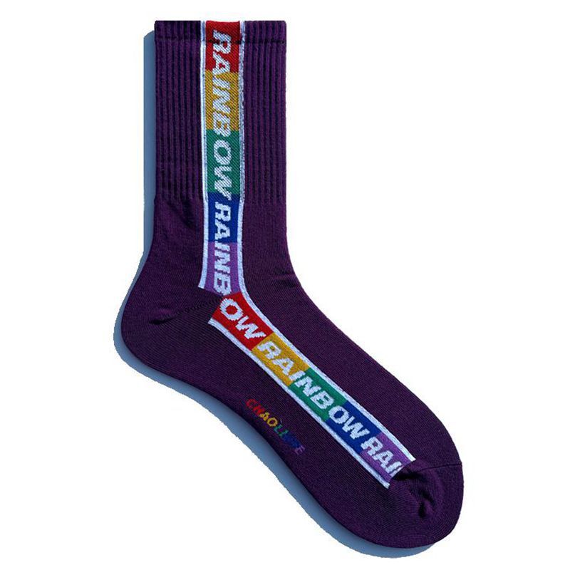 Designer Men s And Women s Sports Socks Mid Tube Fashion Street Letters Personality Hip hop Skateboard Style Long Socks Sports Socks Wholesale Free Sh