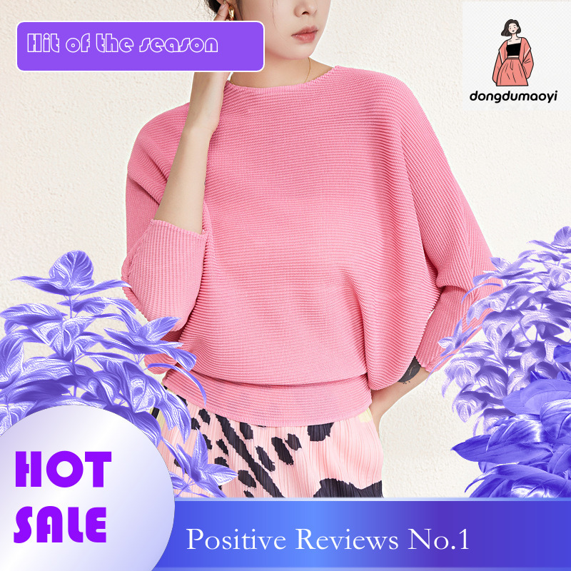 dongdumaoyi 2023 Spring Autumn New Three Houses Loose and Comfortable Creative Bat Shirt Women's Design Feel Wrinkled Long Sleeve Personalized To
