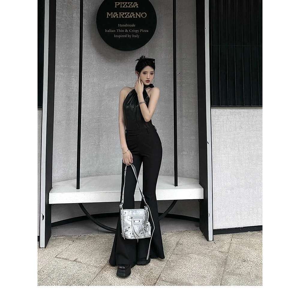 Punk Hot Girl Style Bucket Y2k Rivet Fashion Shoulder Female Tote Versatile Bags Crossbody Bag Handbag