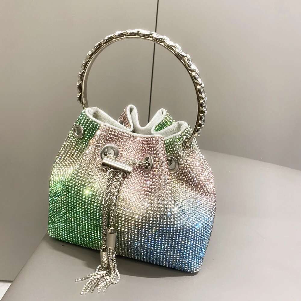 Purses And Handbags For Women Designer Bucket Clutch Purse Evening Banquet Bag Crystal Rhinestone Shoulder Bags