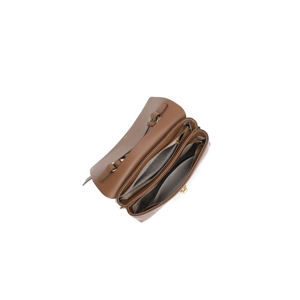 Retro Texture Women's New Fashion With Simple Oblique Span Shoulder Atmospheric Lock Underarm Bag