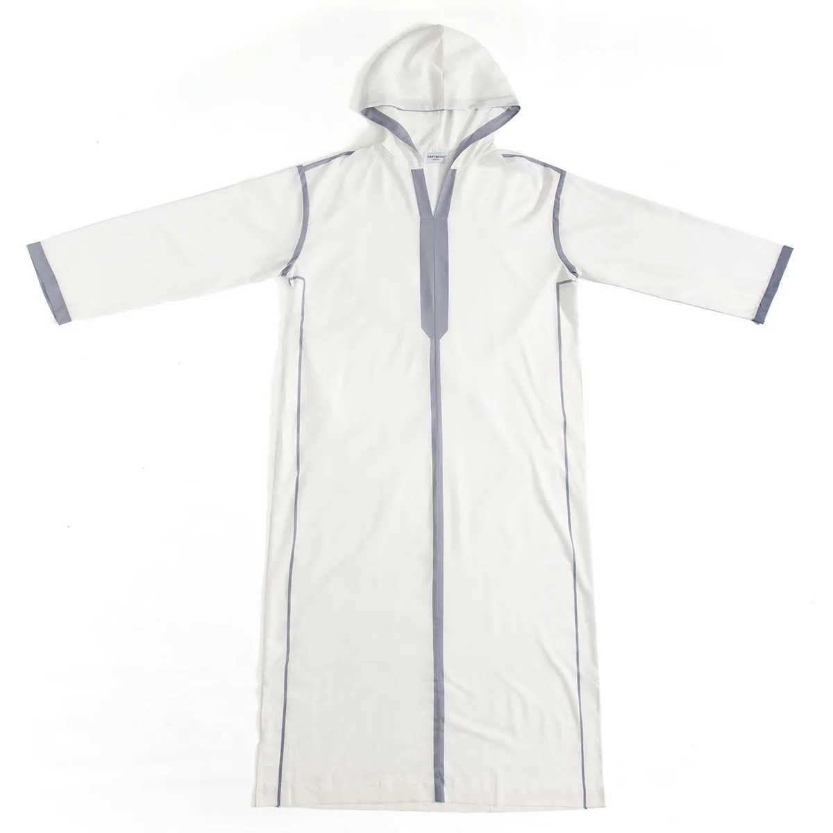 Muslim Men Hooded Robe Dishdasha Modest Islamic Dubai Saudi Prayer Abaya Kaftan Eid Ramadan Morocco Jubba Arab Thobe Abayas X250514