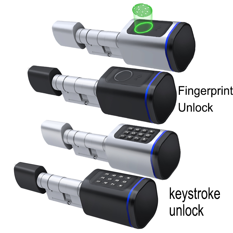 Smart Lock Fingerprint Locks Keystroke Unlock Cylinder Door Automatic Locking IC NFC Card Function Proof Keyless KEY Locks Locking