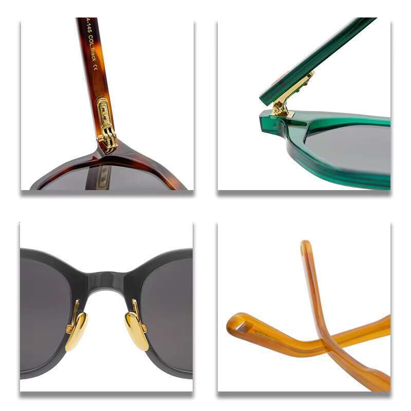 High quality handmade acetate fiber eyeglass frames, nylon lenses, UV400 sunshade sunglasses