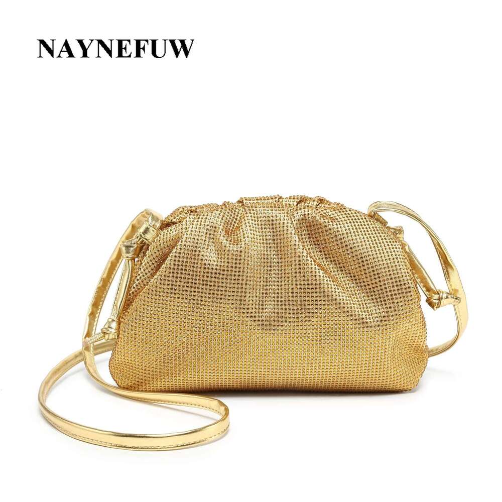 2025 New Elegant Rhinestone Clutch Crossbody Bag For Women Party Evening Famous Brand Purse