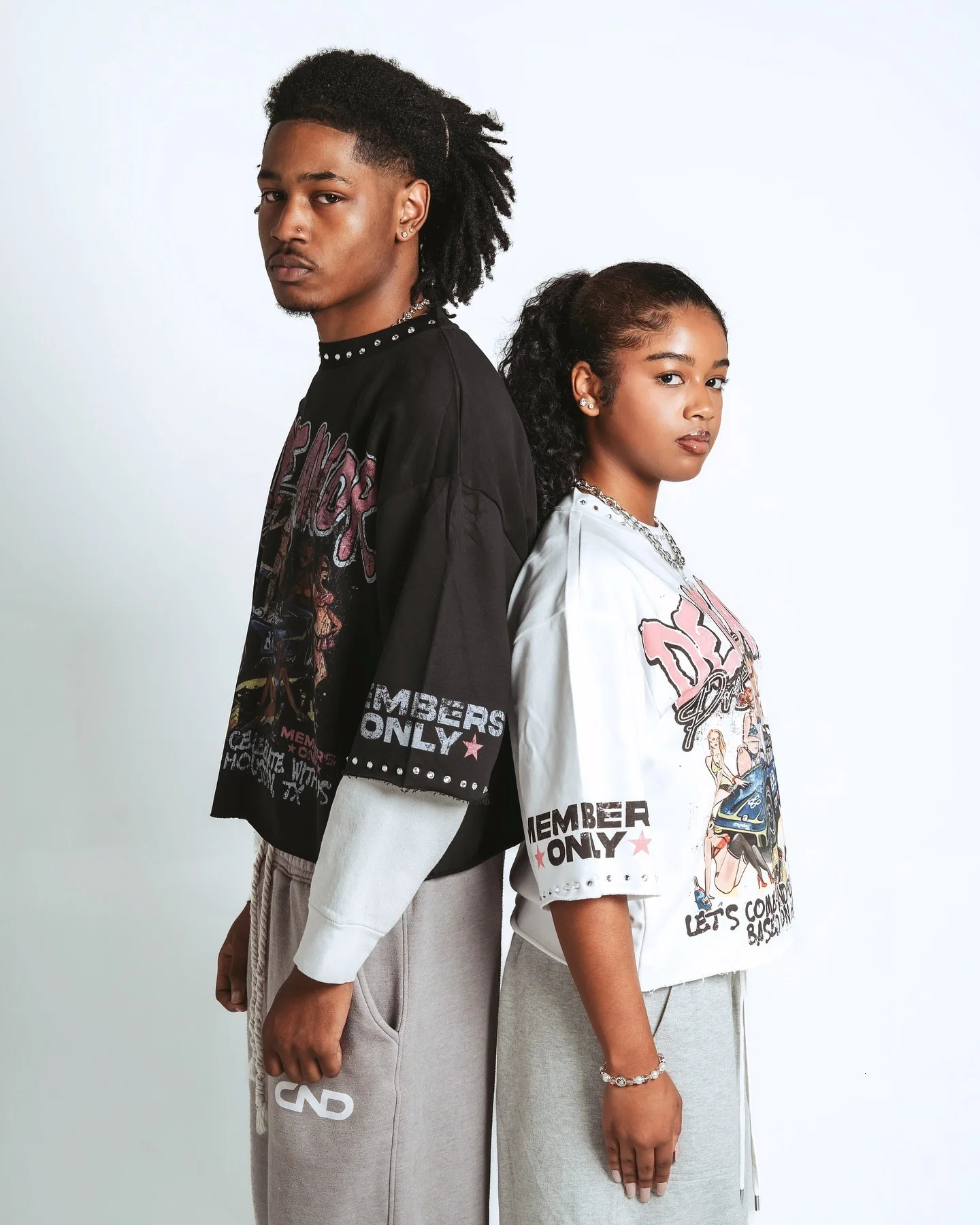 Womens Harajuku Klein Stone y Crop Tees Y2k Gothic Graphic Men Hip Hop Print Long Sleeves T Shirts Cotton Loose Tops 250514