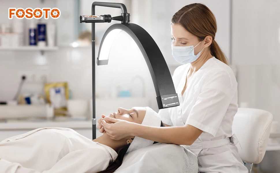 Fosoto FT-Y9II 40W Half Moon Lamp Video Ring Lash Light For Beauty Facials Salon Tatoo Live Stream Photography Photo TikTok X250514