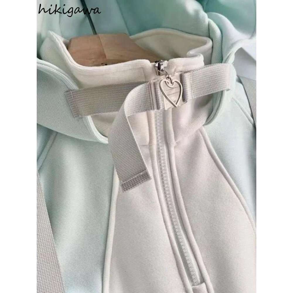Japanese Oversized Hoodies Women 2025 Ropa Mujer Contrast Color Streetwear Chic Sweet Sweatshirts Hooded Casual Hoodie Y2k Tops Designer