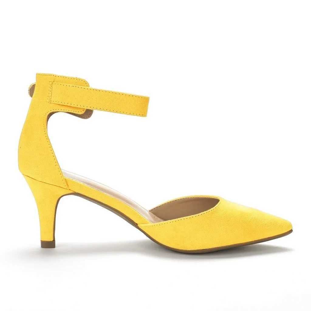 Women Sandals Summer Ladies Bridal Suede 5cm Thick Heel Pumps Wedding Party Shoe Newest Woman Open Toe Sexy Ankle Straps Sandal W250514