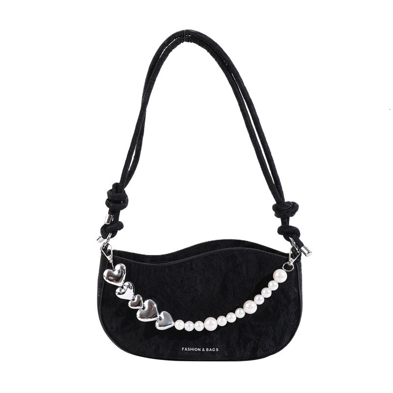 Free Delivery Designer Bag Small Niche Design For Women 2025 New High End Style French Stick Pearl Chain Armpit Single Shoulder Crossbody Luxury Bag