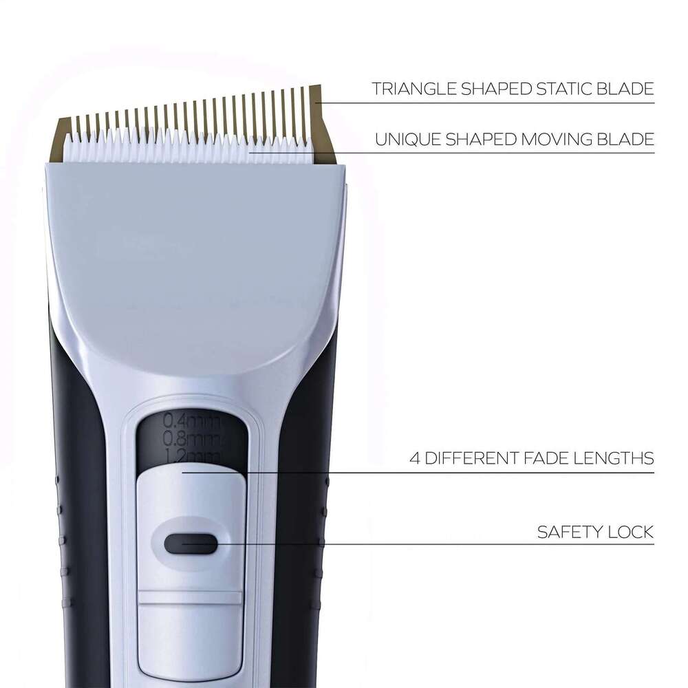 Electric Clipper Unique Shaped Moving Blade Trimmer LCD Display USB Rechargeable For Salon Men Hair Cutting Barber