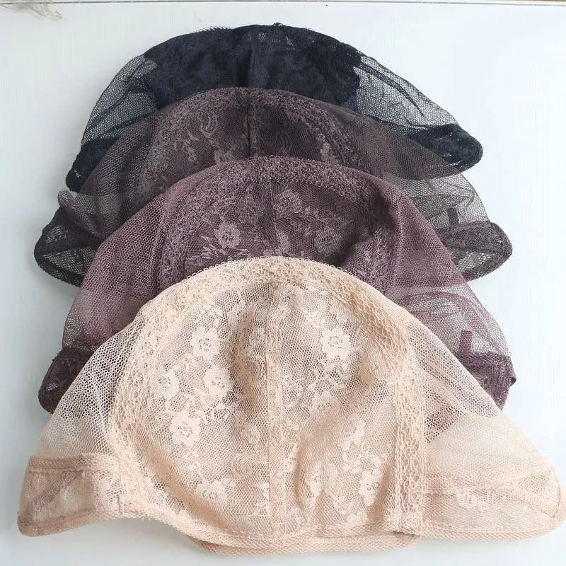 Adjustable Ventilated Wig Caps in 100pcs Black/Blonde/Dark Brown/Brown for Making Custom Wigs-Hair Extension Tools 250513