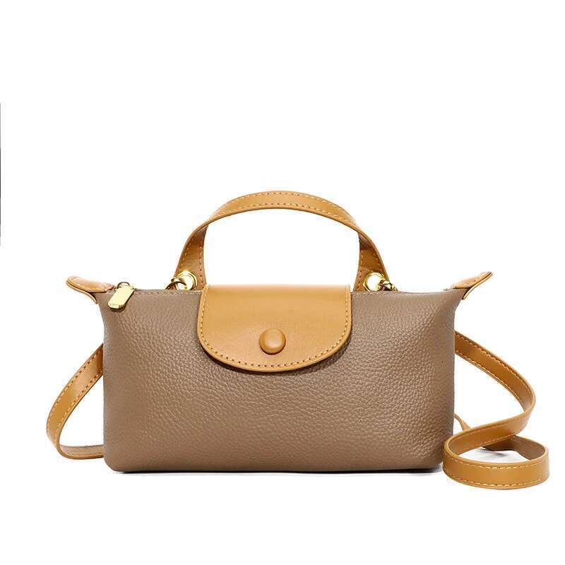 100% cowhide Crossbody Cowhide Cell Phone Shoulder Genuine Leather Messenger Bag Fashion Daily Use For Women Wallet HandBag
