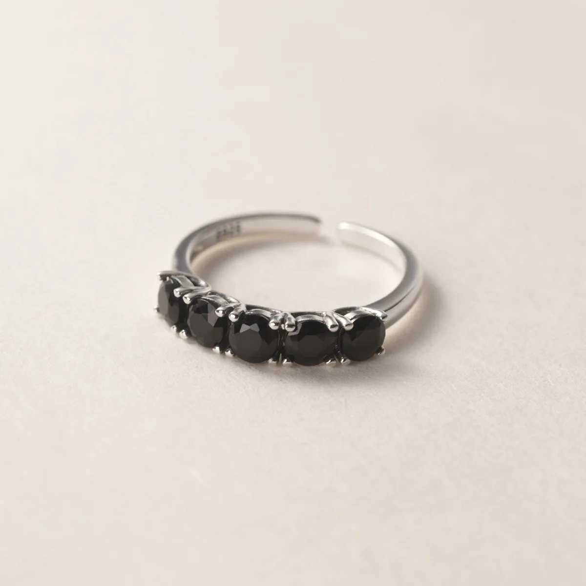 925 Sterling Silver Round Zircon Adjustable Rings For Women Ladies Rings Wedding Luxury Jewelry Wholesale Jewellery Argent 925XJ250514